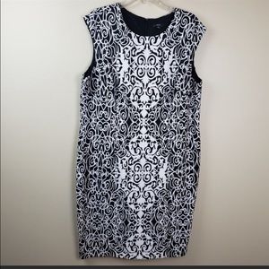 R&K Black and white Dress Plus